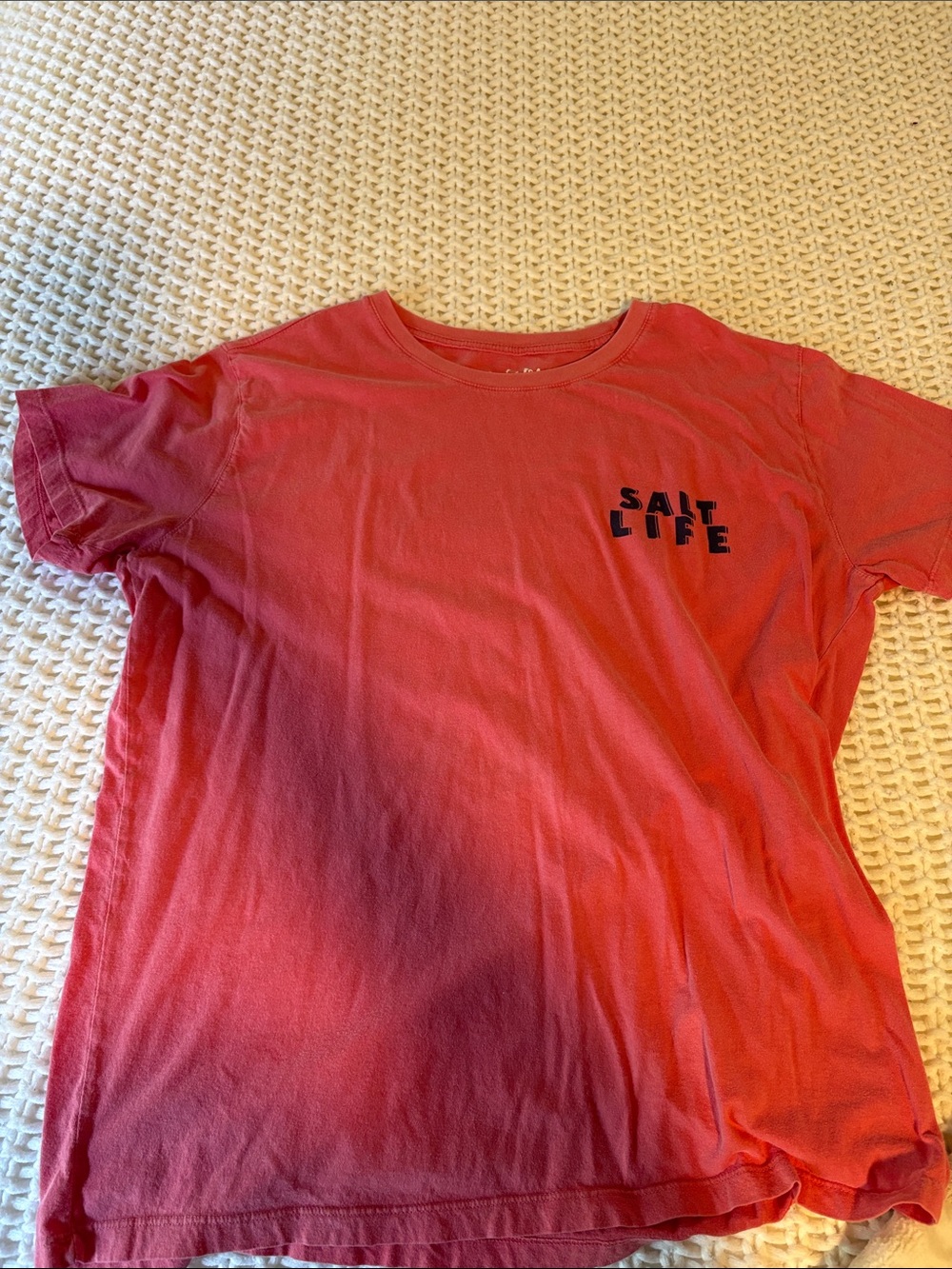 Salt Life Coral Crew Neck Short Sleeve Tee